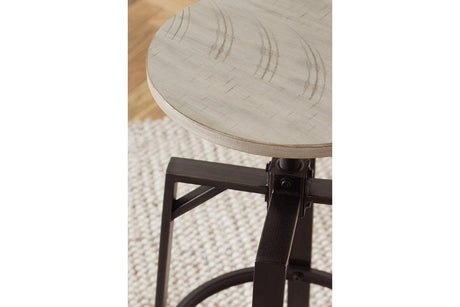 Karisslyn Whitewash/Black Counter Height Stool, Set of 2 by Ashley at Eve Furniture