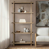 Karlla Natural Clay Bookshelf by Classic Home at Eve Furniture