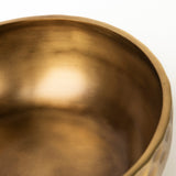 Karmel Gold Hammered Aluminum Bowl by Mercana at Eve Furniture