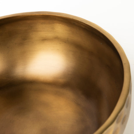 Karmel Gold Hammered Aluminum Bowl by Mercana at Eve Furniture