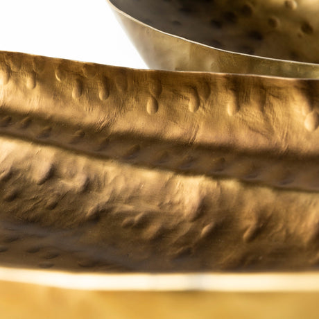 Karmen (Set of 2) Gold Hammered Oversized Bowls by Mercana at Eve Furniture