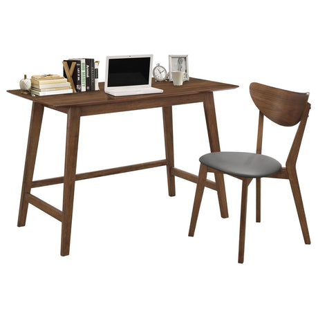 Karri Walnut 2-Piece Writing Desk Set by Coaster at Eve Furniture