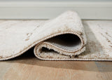 Kasney Cream/Brown Medium Rug by Ashley at Eve Furniture