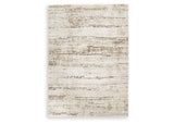 Kasney Cream/Brown Medium Rug by Ashley at Eve Furniture