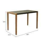 Kata Gray Outdoor Counter Table by Zuomod at Eve Furniture