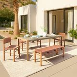 Kata Gray Outdoor Dining Table by Zuomod at Eve Furniture