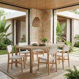 Kata Gray Outdoor Dining Table by Zuomod at Eve Furniture