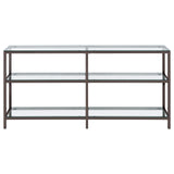 Kate Black Nickel 2-Tier Bookcase