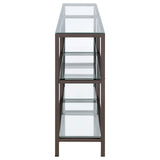 Kate Black Nickel 2-Tier Bookcase