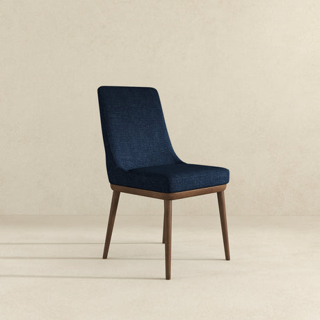 Kate Dark Blue Fabric Dining Chair (Set Of 2) by Ashcroft Furniture at Eve Furniture