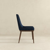 Kate Dark Blue Fabric Dining Chair (Set Of 2) by Ashcroft Furniture at Eve Furniture