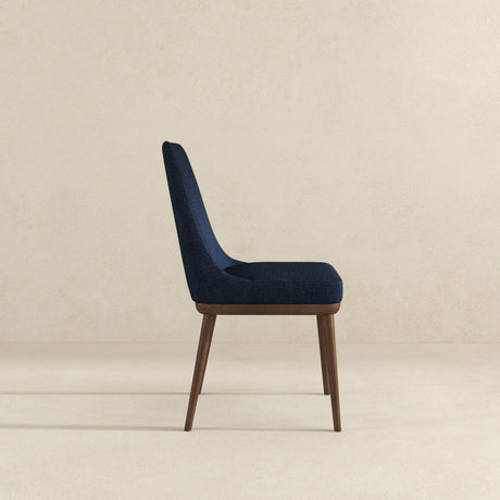 Kate Dark Blue Fabric Dining Chair (Set Of 2) by Ashcroft Furniture at Eve Furniture