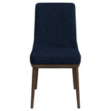 Kate Dark Blue Fabric Dining Chair (Set Of 2) by Ashcroft Furniture at Eve Furniture