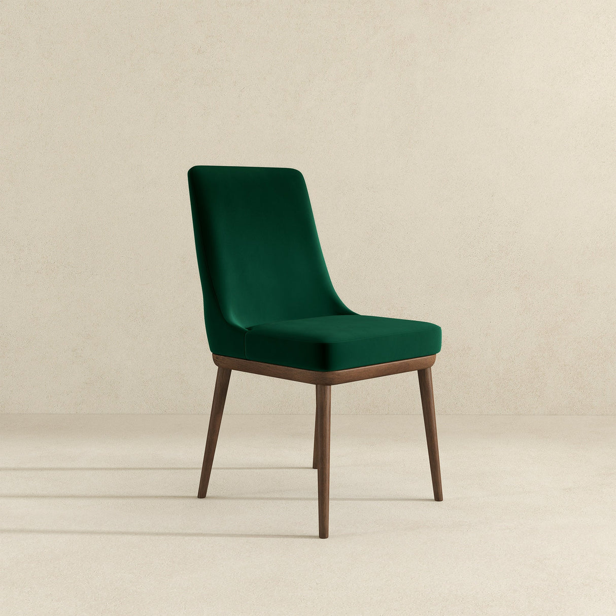 Kate Green Velvet Solid Wood Dining Chair (Set Of 2) by Ashcroft Furniture at Eve Furniture