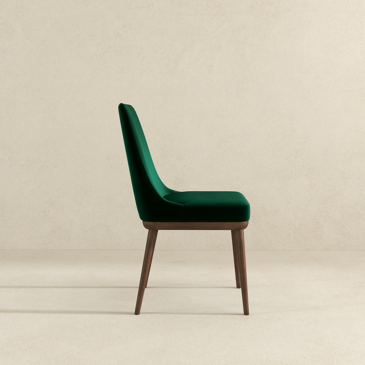 Kate Green Velvet Solid Wood Dining Chair (Set Of 2) by Ashcroft Furniture at Eve Furniture