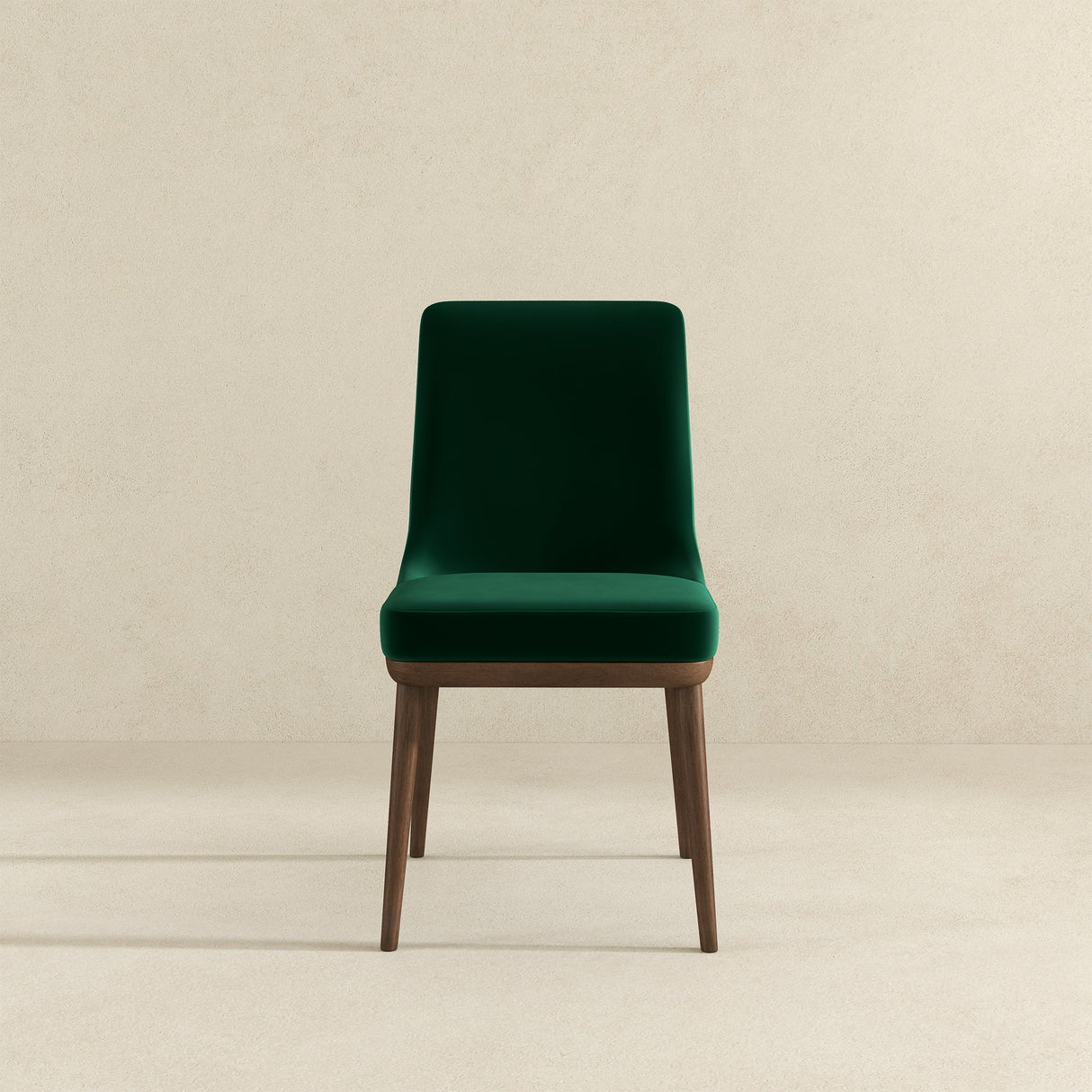 Kate Green Velvet Solid Wood Dining Chair (Set Of 2) by Ashcroft Furniture at Eve Furniture