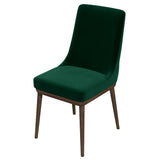 Kate Green Velvet Solid Wood Dining Chair (Set Of 2) by Ashcroft Furniture at Eve Furniture