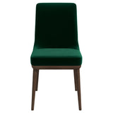Kate Green Velvet Solid Wood Dining Chair (Set Of 2) by Ashcroft Furniture at Eve Furniture