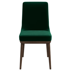 Kate Green Velvet Solid Wood Dining Chair (Set Of 2) by Ashcroft Furniture at Eve Furniture
