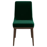 Kate Green Velvet Solid Wood Dining Chair (Set Of 2) by Ashcroft Imports at Eve Furniture