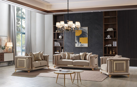 Kate Luxury Living Room Set by Cosmos Furniture at Eve Furniture