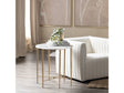 Katherine Gold/White Accent Table by Crestview at Eve Furniture