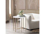 Katherine Gold/White Accent Table by Crestview at Eve Furniture