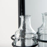 Katherine Wall Mounted Mirror w Glass Bottle for Botanicals or Floral by Mercana at Eve Furniture