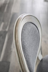 Kathryn Antique White/Gray Side Chair (2/Ctn) by Furniture of America at Eve Furniture