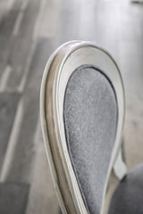 Kathryn Antique White/Gray Side Chair (2/Ctn) by Furniture of America at Eve Furniture