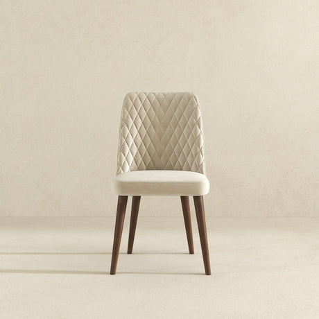 Katie Beige Velvet Dining Chair (Set Of 2) by Ashcroft Furniture at Eve Furniture