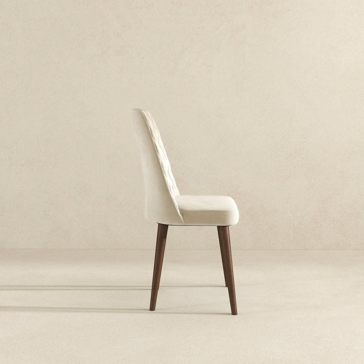 Katie Beige Velvet Dining Chair (Set Of 2) by Ashcroft Furniture at Eve Furniture