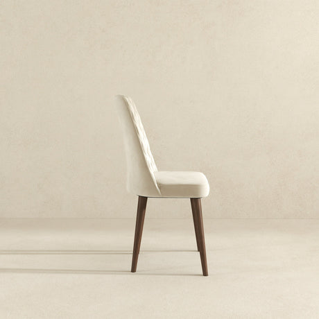Katie Beige Velvet Dining Chair (Set Of 2) by Ashcroft Furniture at Eve Furniture
