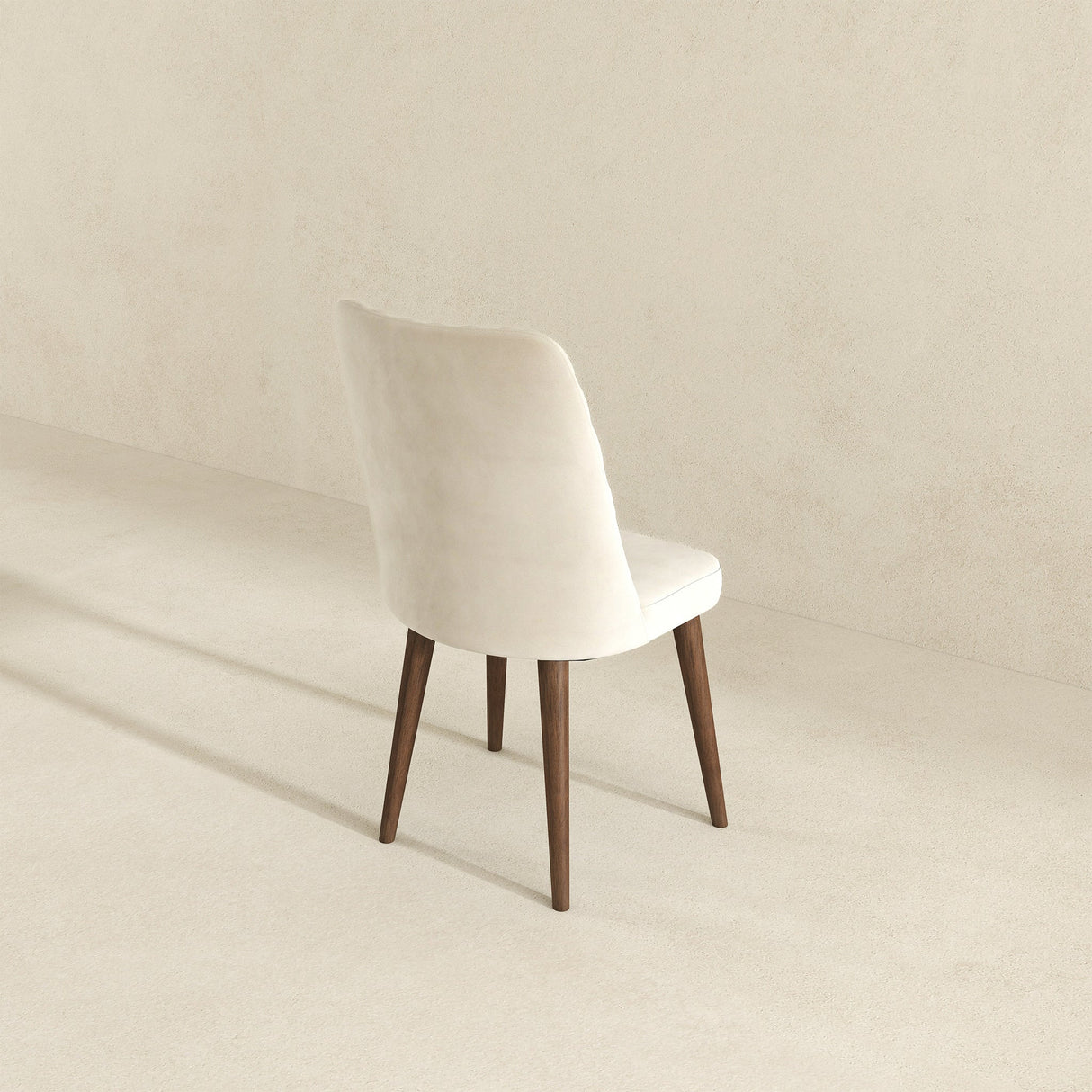 Katie Beige Velvet Dining Chair (Set Of 2) by Ashcroft Furniture at Eve Furniture