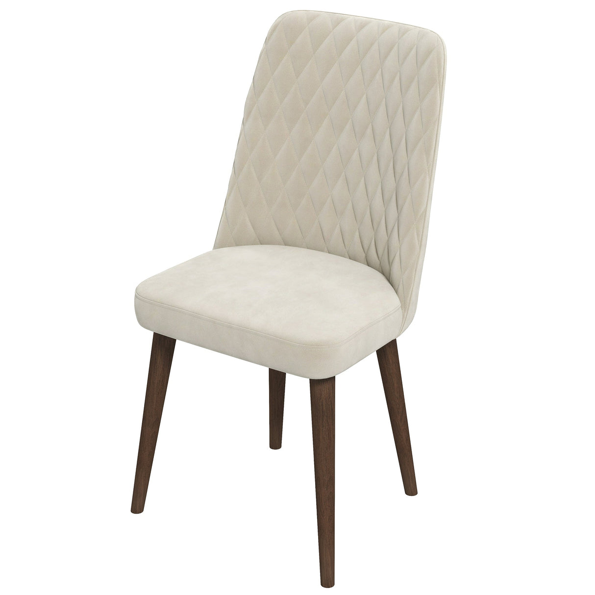 Katie Beige Velvet Dining Chair (Set Of 2) by Ashcroft Furniture at Eve Furniture