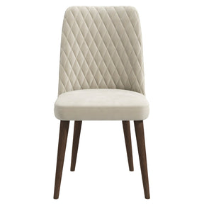 Katie Beige Velvet Dining Chair (Set Of 2) by Ashcroft Furniture at Eve Furniture
