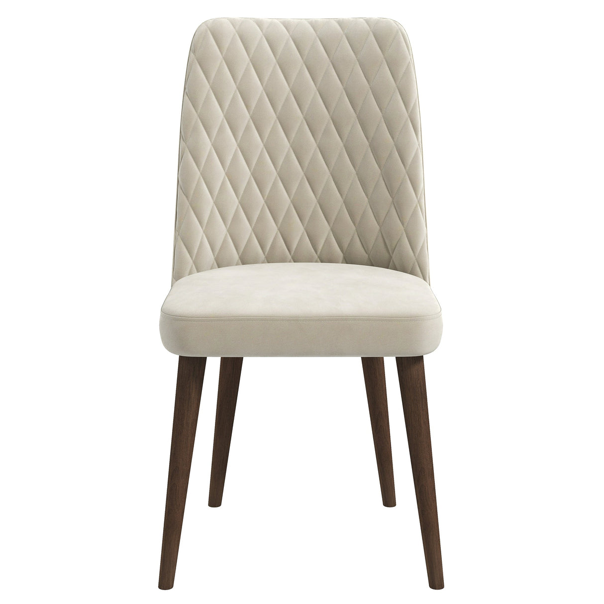 Katie Beige Velvet Dining Chair (Set Of 2) by Ashcroft Imports at Eve Furniture