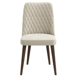 Katie Beige Velvet Dining Chair (Set Of 2) by Ashcroft Imports at Eve Furniture