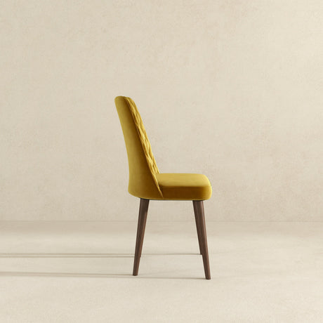 Katie Gold Velvet Dining Chair (Set Of 2) by Ashcroft Furniture at Eve Furniture