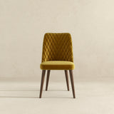 Katie Gold Velvet Dining Chair (Set Of 2) by Ashcroft Imports at Eve Furniture