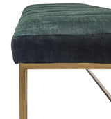 Katie Leather Bench Green by Moe's Home at Eve Furniture