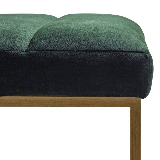Katie Leather Bench Green by Moe's Home at Eve Furniture