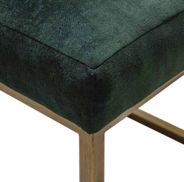 Katie Leather Bench Green by Moe's Home at Eve Furniture