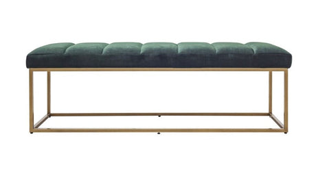 Katie Leather Bench Green by Moe's Home at Eve Furniture