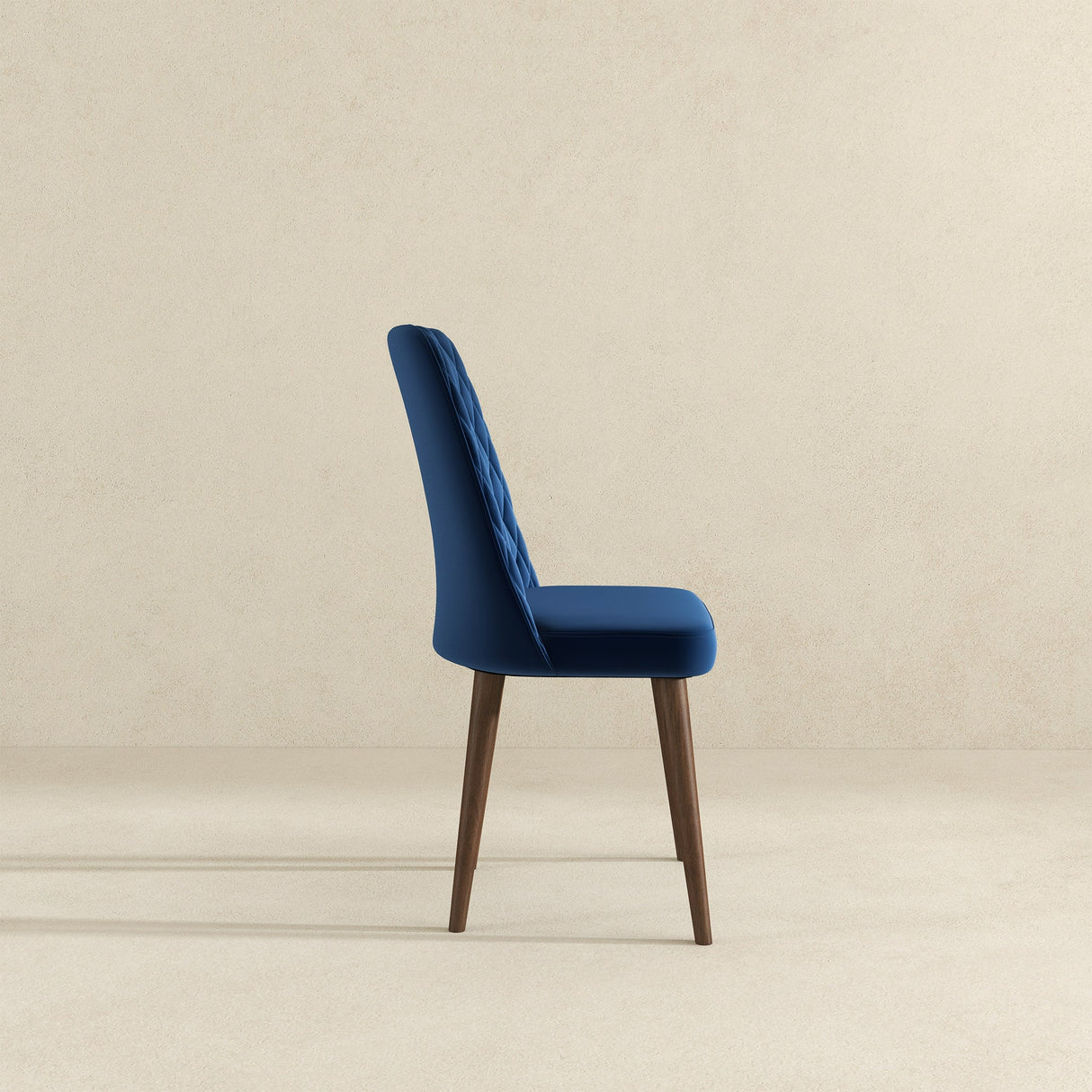 Katie Navy Blue Velvet Dining Chair (Set Of 2) by Ashcroft Furniture at Eve Furniture