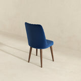 Katie Navy Blue Velvet Dining Chair (Set Of 2) by Ashcroft Furniture at Eve Furniture