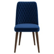 Katie Navy Blue Velvet Dining Chair (Set Of 2) by Ashcroft Imports at Eve Furniture