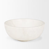 Katora Large Premium Solid White Marble Bowl by Mercana at Eve Furniture