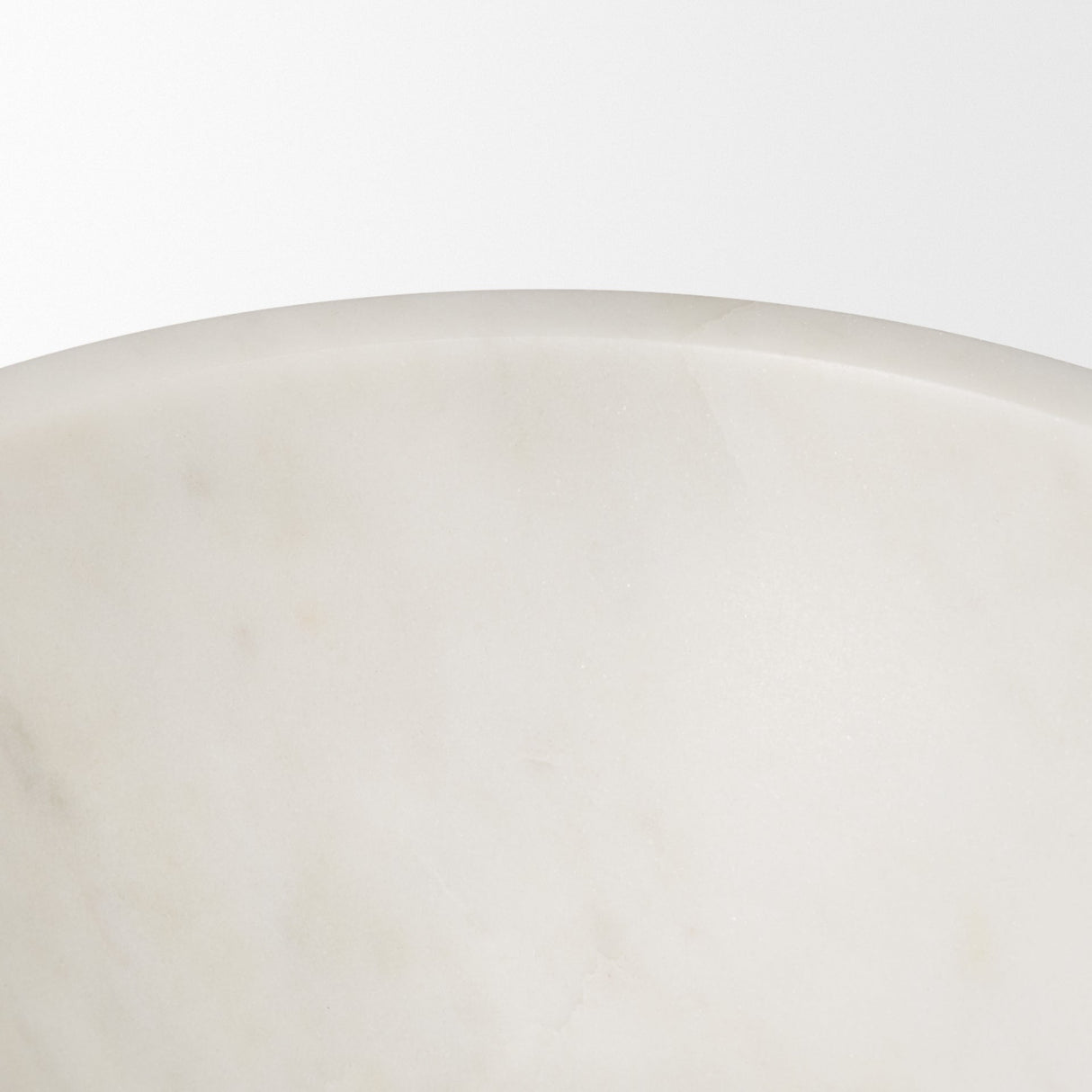 Katora Large Premium Solid White Marble Bowl by Mercana at Eve Furniture