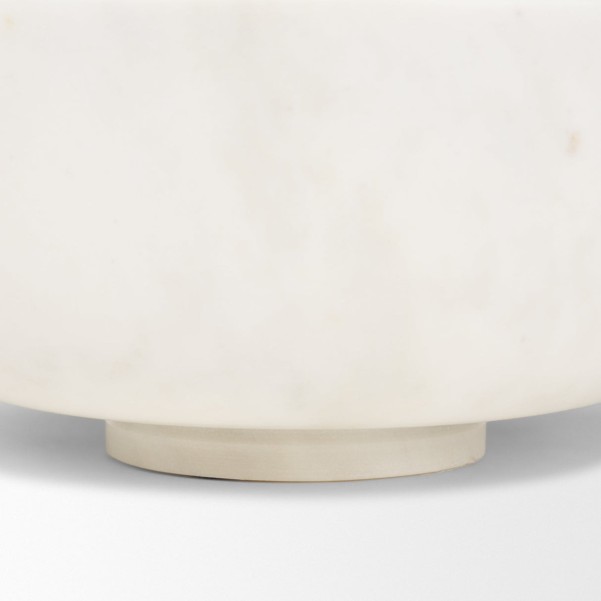 Katora Large Premium Solid White Marble Bowl by Mercana at Eve Furniture